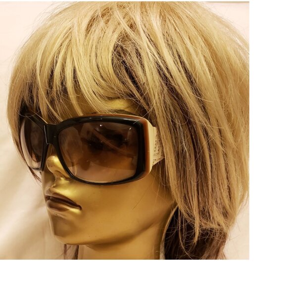 VERSACE Made in Italy Sunglasses with Case Brown/Beige